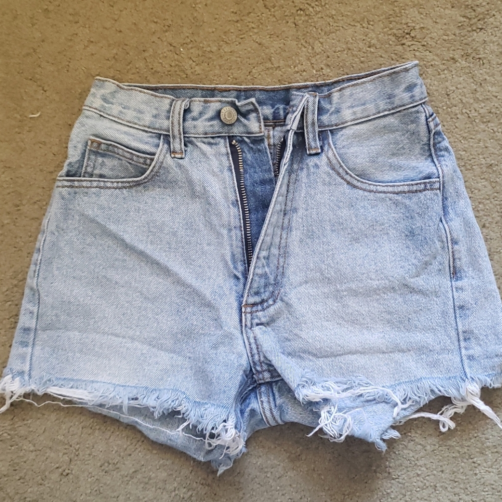 High rise Jean short